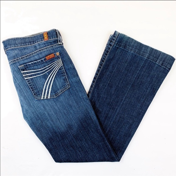7 For All Mankind Denim - 7FAM DOJO JEANS! White pocket stitching
